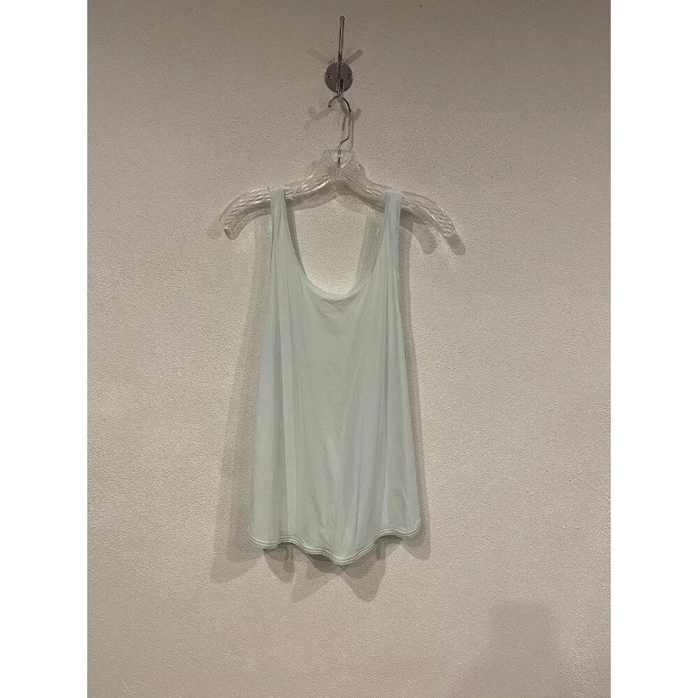 Lululemon Let It Slip Tank Top Womens 6 Green Scoop Neck Drapey Back Athletic - Picture 1 of 4
